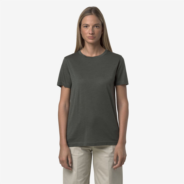 K Way COMBE WOOL BLEND GREEN BLACKISH