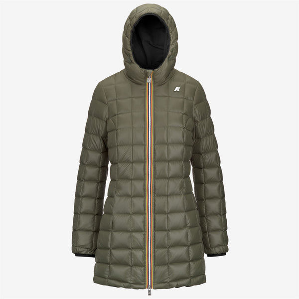 K Way DENISE ST THERMO REVERSIBLE BLACK P-GREEN C