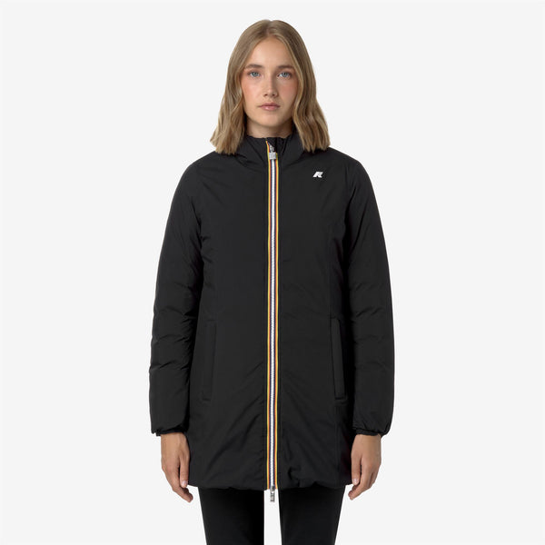 K Way DENISE ST THERMO REVERSIBLE BLACK P-GREEN C
