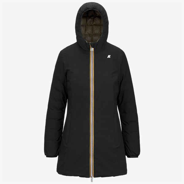 k way DENISE ST THERMO REVERSIBLE BLACK P-GREEN C
