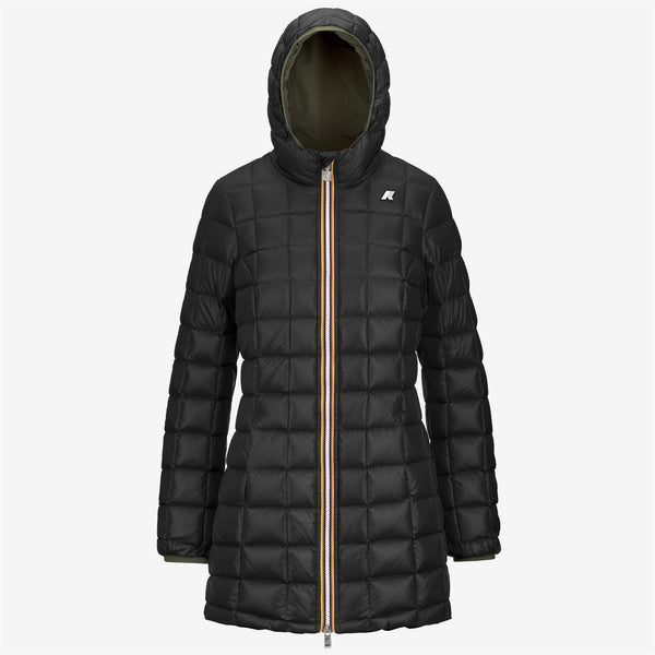 K Way DENISE ST THERMO REVERSIBLE GREEN C-BLACK P