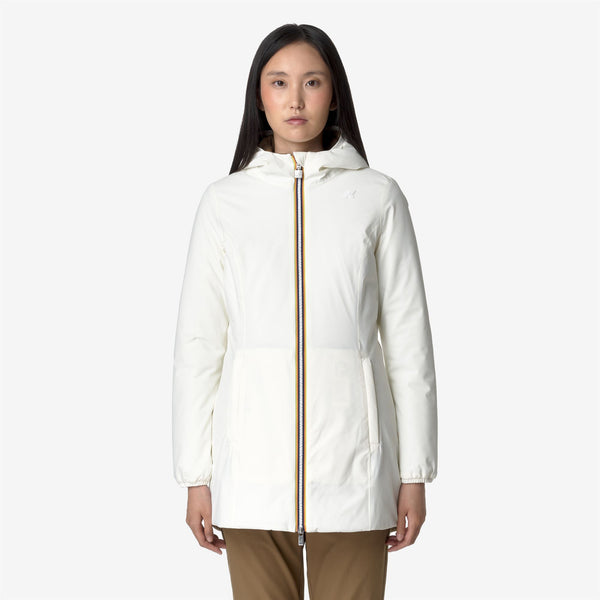 K Way DENISE ST WARM REVERSIBLE WHITE G-BROWN C