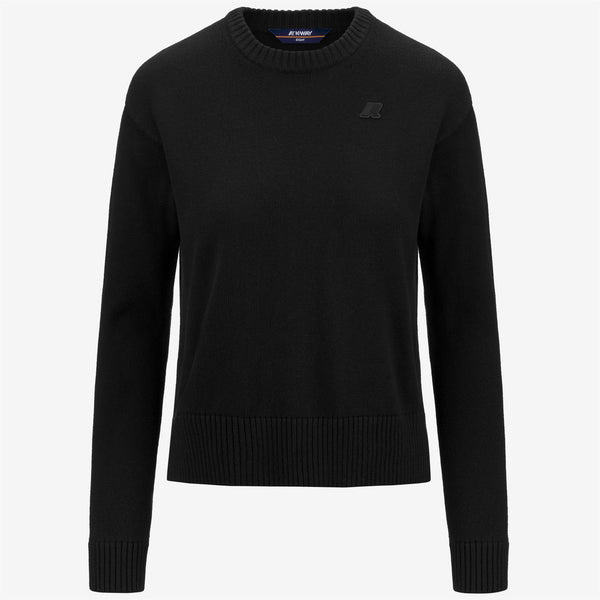 k way DOMITINE COTTON CASHMERE BLACK PURE