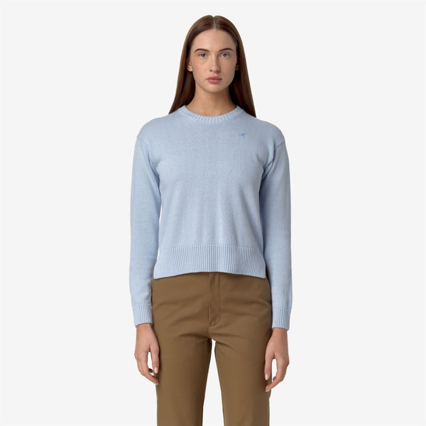K Way DOMITINE COTTON CASHMERE BLUE BALLAD