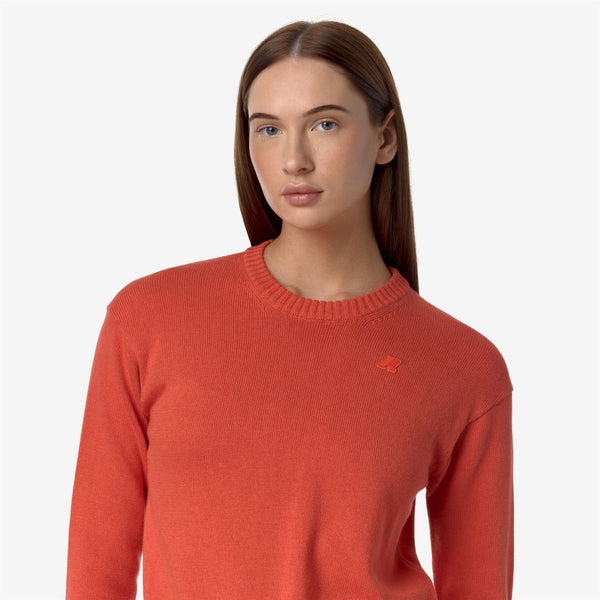 K Way DOMITINE COTTON CASHMERE RED PAPAVERO