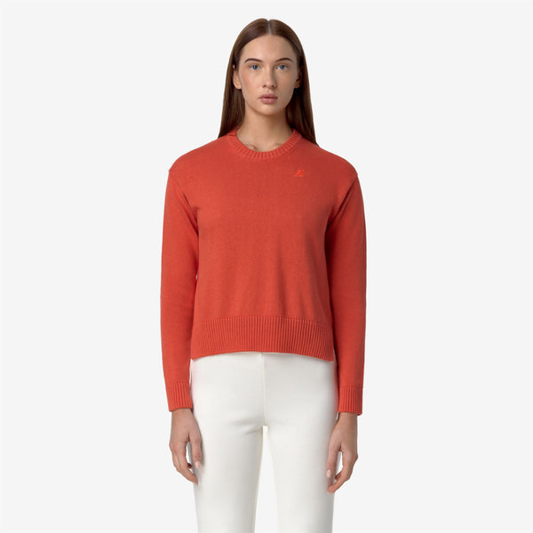 K Way DOMITINE COTTON CASHMERE RED PAPAVERO