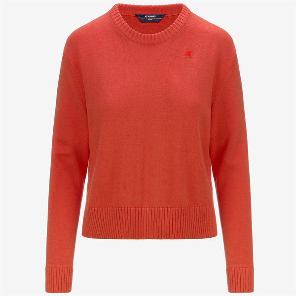 k way DOMITINE COTTON CASHMERE RED PAPAVERO