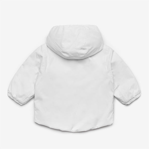K Way E. JACK ST THERMO REVERSIBLE WHITE G-PINK T