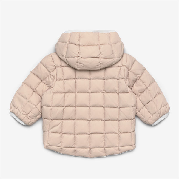 K Way E. JACK ST THERMO REVERSIBLE WHITE G-PINK T