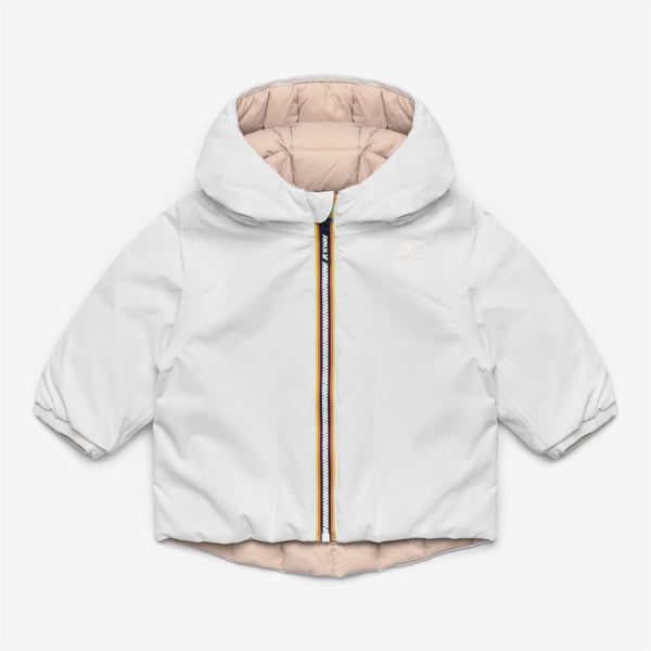 k way E. JACK ST THERMO REVERSIBLE WHITE G-PINK T