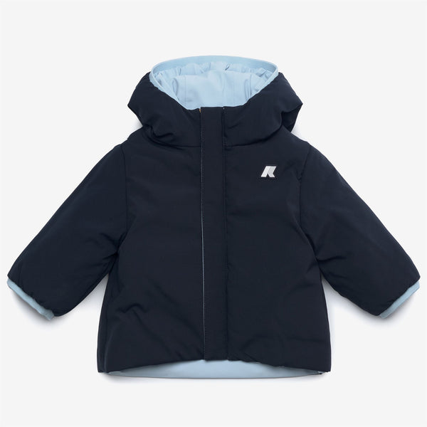 K Way E. JACK ST WARM REVERSIBLE BLUE A-BLUE D