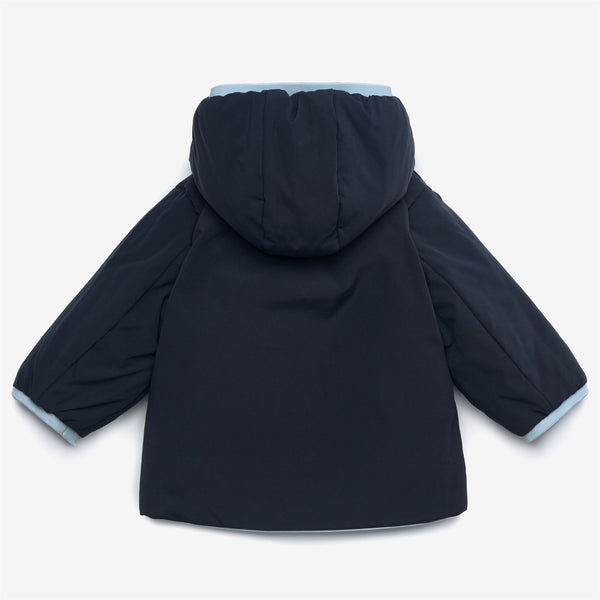 K Way E. JACK ST WARM REVERSIBLE BLUE A-BLUE D