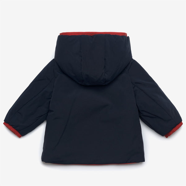K Way E. JACK ST WARM REVERSIBLE RED P-BLUE D