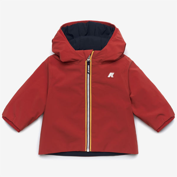 k way E. JACK ST WARM REVERSIBLE RED P-BLUE D