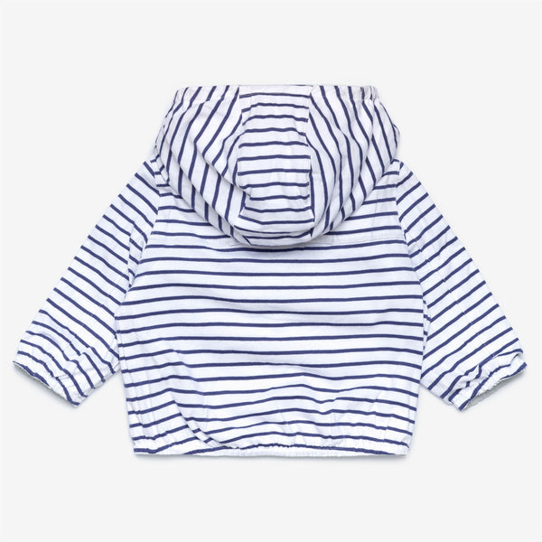 K Way E. JAKE PLUS.2 JERSEY REVERSIBLE BLUE STRIPES