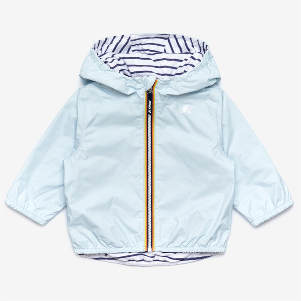 k way E. JAKE PLUS.2 JERSEY REVERSIBLE BLUE STRIPES