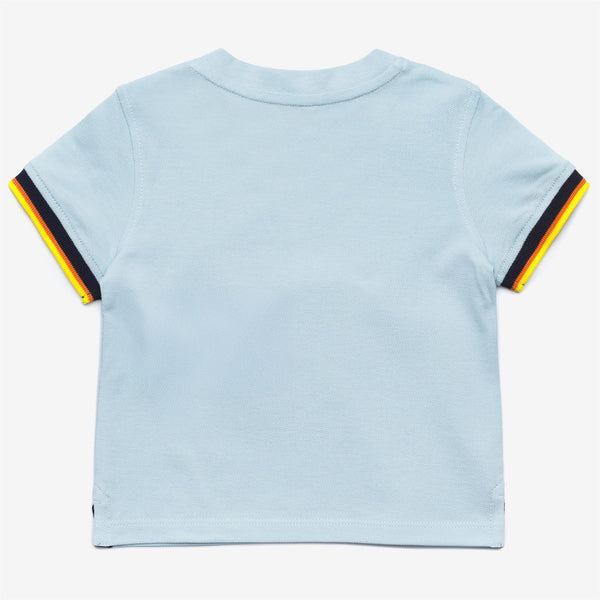 K Way E. PETE CONTRAST PIQUE BLUE BABY