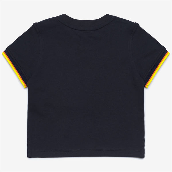 K Way E. PETE CONTRAST PIQUE BLUE DEPTH