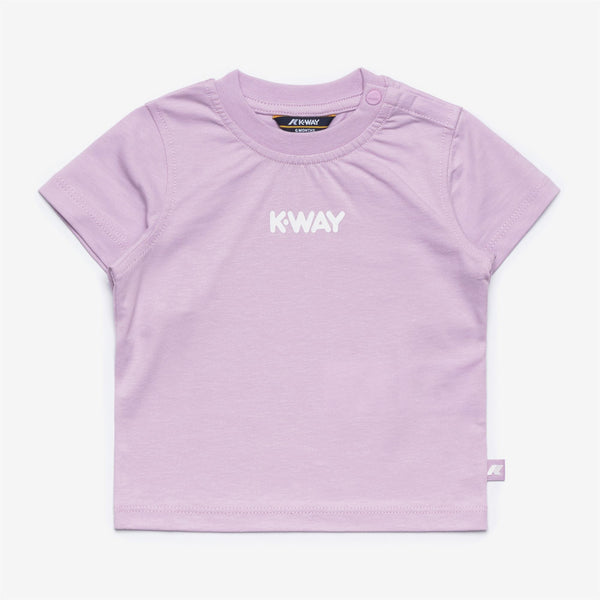 k way E. PETE LOGO JERSEY VIOLET LT LILAC