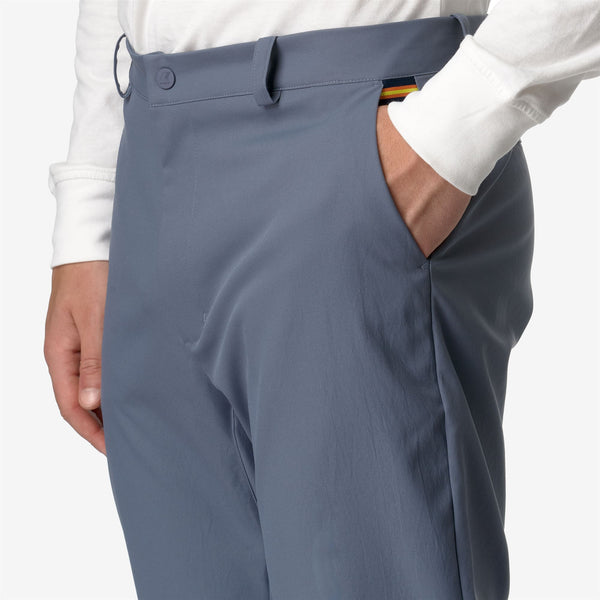 K Way ELIA TWILL PEACH GREY BLUE AVIO