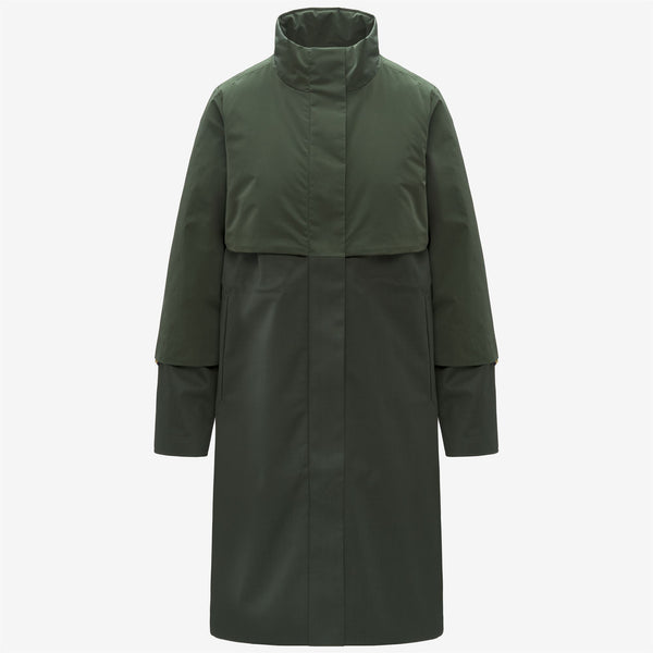 k way ELLA WOOL NYLON MIX GREEN BLACKISH COMBO