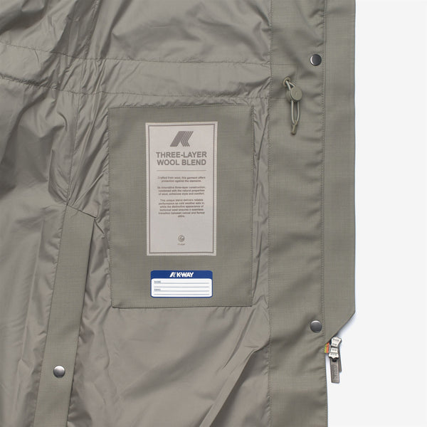 K Way ELLA WOOL NYLON MIX GREEN OAK-GREEN OAK