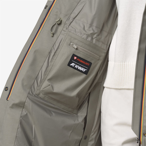 K Way ELLA WOOL NYLON MIX GREEN OAK-GREEN OAK