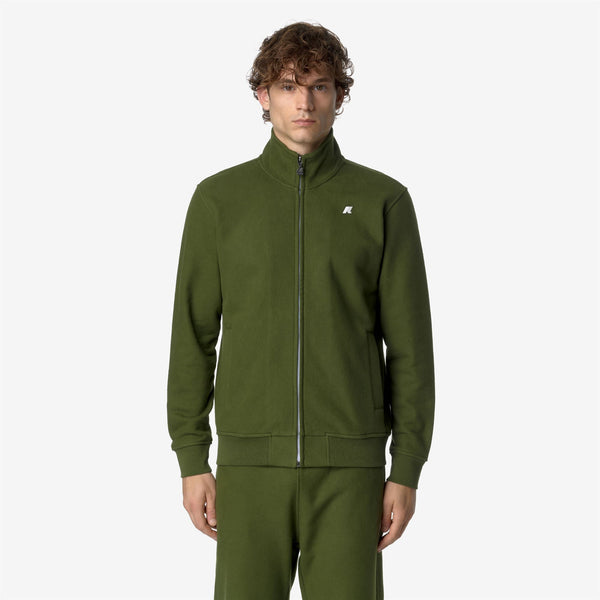 K Way FINN HEAVY FLEECE GREEN CYPRESS