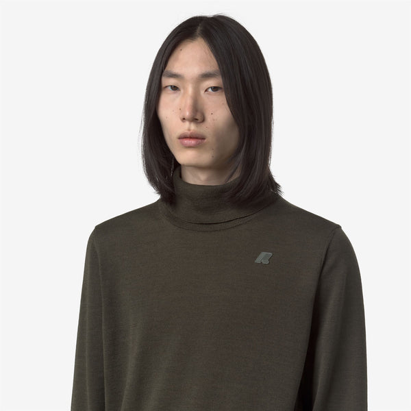 K Way HENRY MERINO GREEN BLACKISH