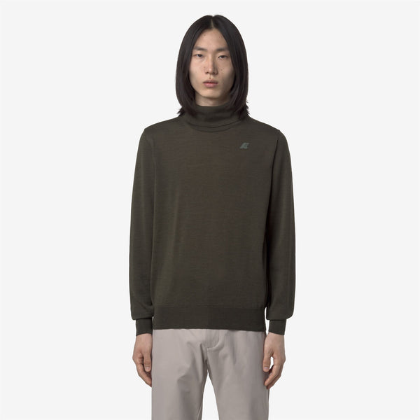 K Way HENRY MERINO GREEN BLACKISH