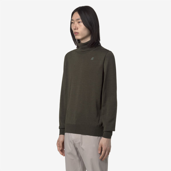 K Way HENRY MERINO GREEN BLACKISH