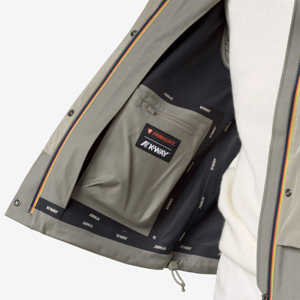 K Way ISAN WOOL NYLON MIX GREEN OAK-GREEN OAK