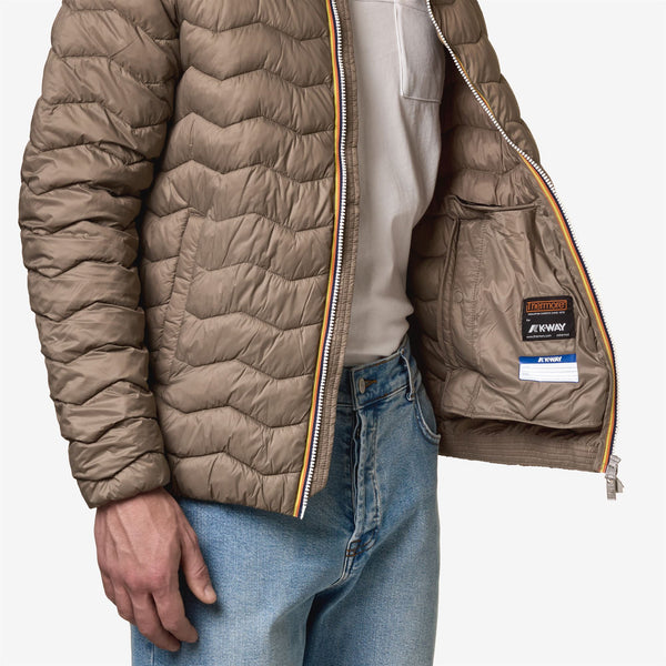 K Way JACK QUILTED WARM BEIGE TAUPE