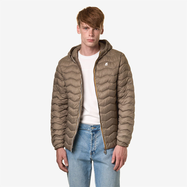 K Way JACK QUILTED WARM BEIGE TAUPE