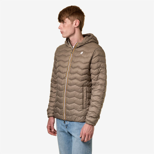 K Way JACK QUILTED WARM BEIGE TAUPE