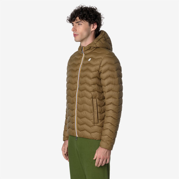 K Way JACK QUILTED WARM BROWN CORDA
