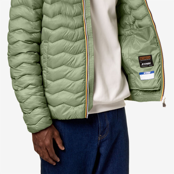 K Way JACK QUILTED WARM GREEN SAGE