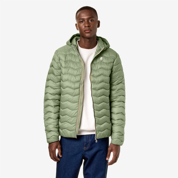 K Way JACK QUILTED WARM GREEN SAGE