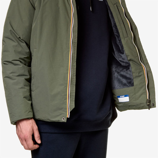 K Way JACK RIPSTOP MARMOTTA GREEN B-BLUE A