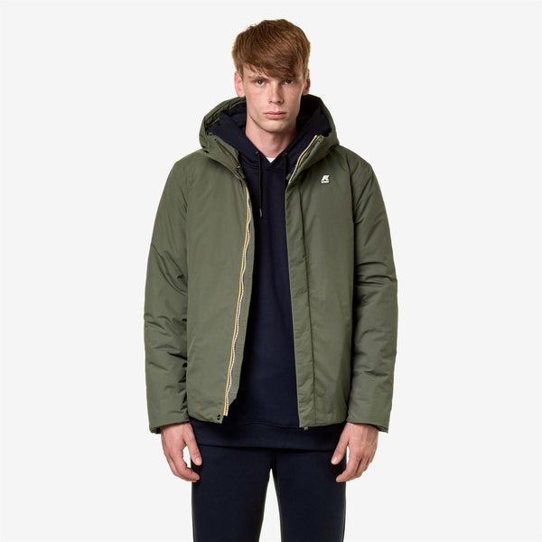 K Way JACK RIPSTOP MARMOTTA GREEN B-BLUE A