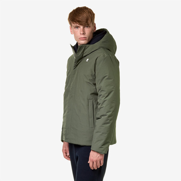 K Way JACK RIPSTOP MARMOTTA GREEN B-BLUE A