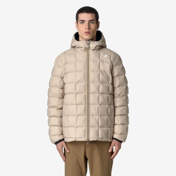 K Way JACK ST THERMO REVERSIBLE BLACK P-BEIGE G