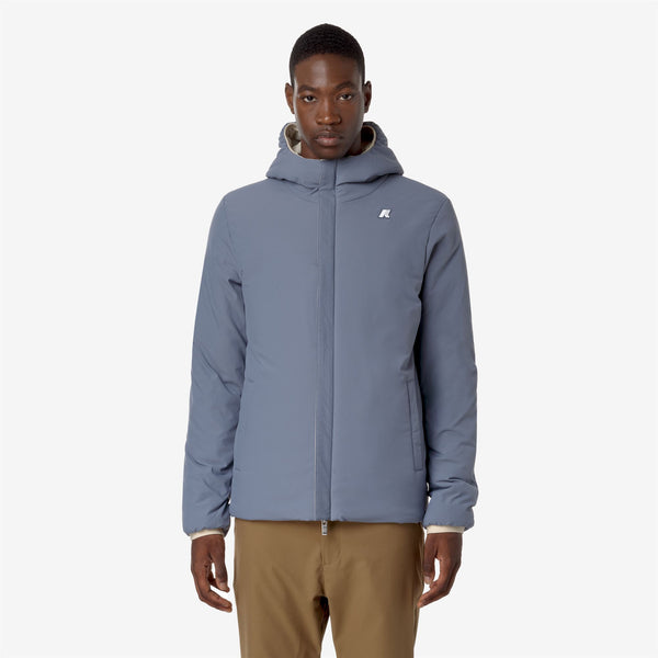 K Way JACK ST WARM REVERSIBLE BEIGE G-GREY BL