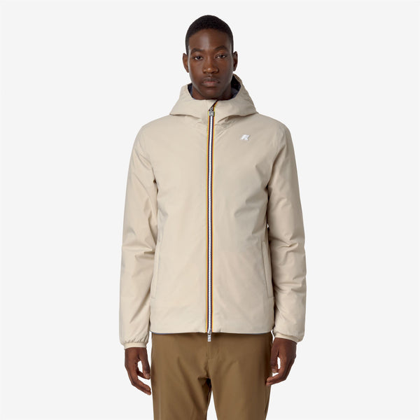 K Way JACK ST WARM REVERSIBLE BEIGE G-GREY BL