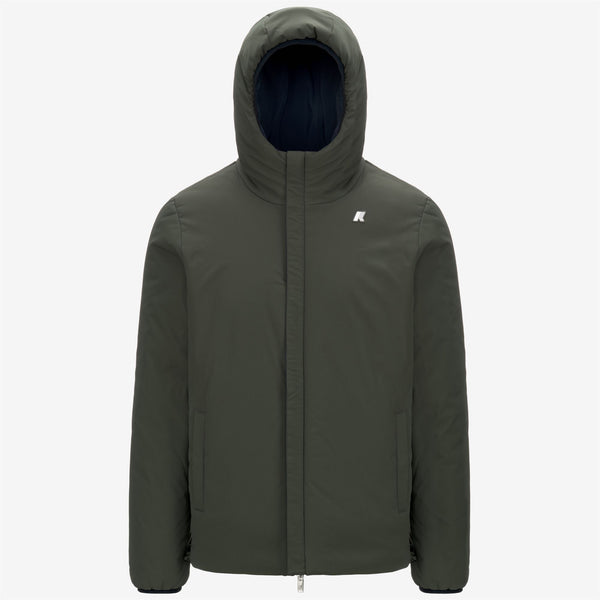 K Way JACK ST WARM REVERSIBLE BLUE D-GREEN B