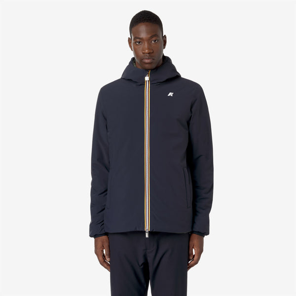 K Way JACK ST WARM REVERSIBLE BLUE D-GREEN B