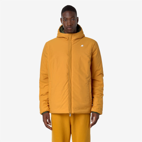 K Way JACK ST WARM REVERSIBLE GREEN C-YELLOW I