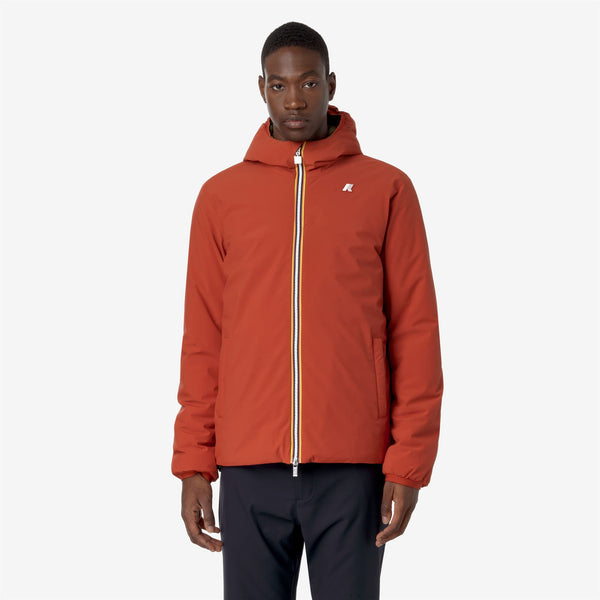 K Way JACK ST WARM REVERSIBLE RED P-GREEN C