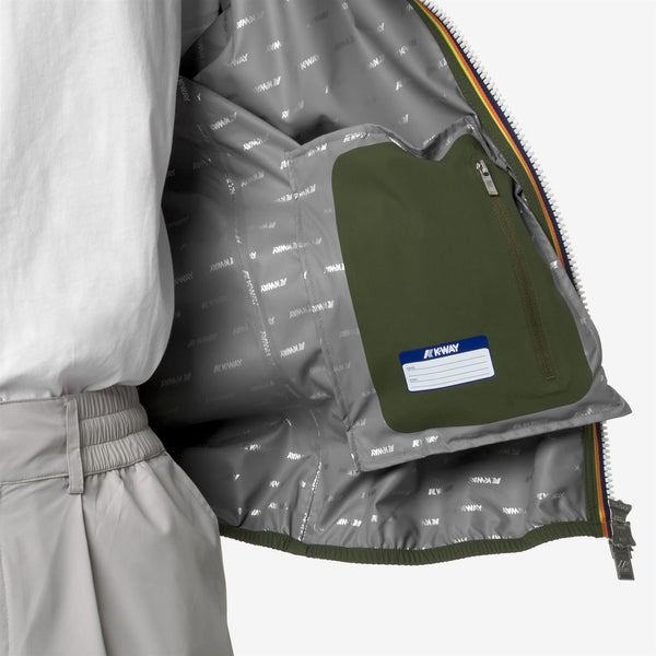 K Way JACK STRETCH DOT GREEN CYPRESS