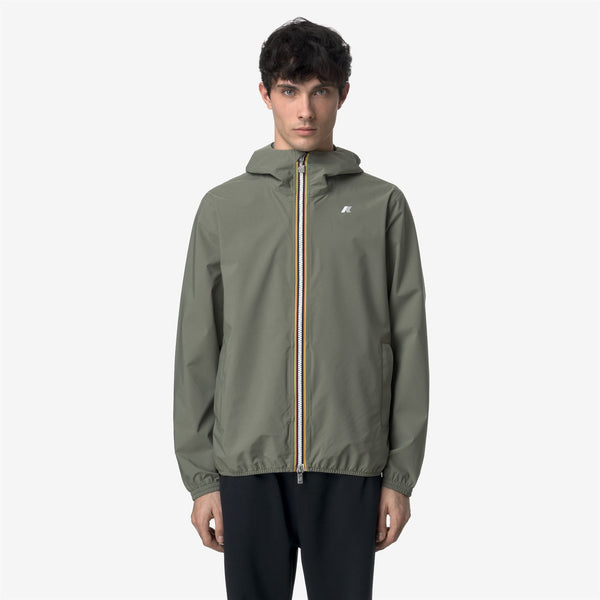 K Way JACK STRETCH DOT GREEN LICHEN